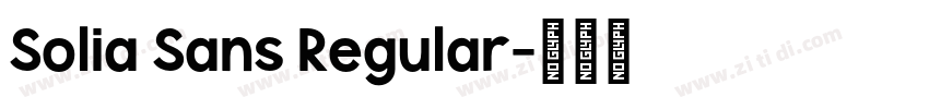 Solia Sans Regular字体转换